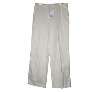 H&M Linen Cotten Trousers Pants  Womens Size 4 Straight Leg Casual Career Office